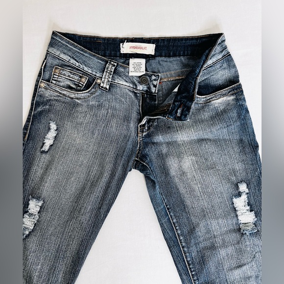 Hydraulic Juniors  Denim Jeans Denim Low Rise  Size 9/10 Blue - Picture 6 of 8